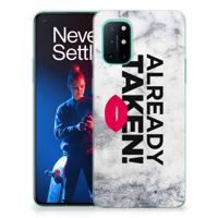 OnePlus 8T | Siliconen hoesje | met naam Already Taken White