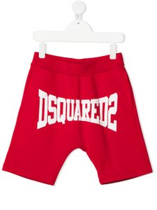 DSQUARED2 KIDS short de sport à logo imprimé - Rouge