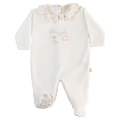 Baby Gi creme velours boxpakje strik