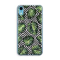 Geometrische jungle: iPhone XR Transparant Hoesje