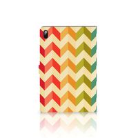 Samsung Galaxy Tab S7 FE | S7+ | S8+ Tablet Hoes Zigzag Multi Color - thumbnail