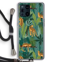Luipaard 2: Oppo Find X3 Transparant Hoesje met koord
