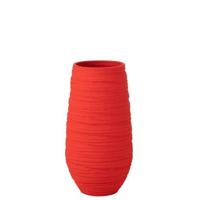 J-Line bloempot Fiesta - keramiek - rood - extra large - 55 cm hoog - thumbnail