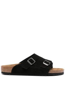 Birkenstock sandales Zürich en daim - Noir