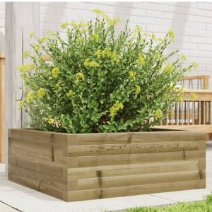VidaXL Plantenbak 60x60x23 cm geïmpregneerd grenenhout