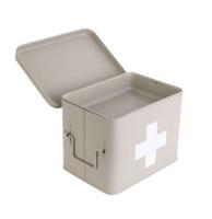 Medicijnkist Mat Warm Grijs Medium - 21.5 x 15.5 x 16 cm