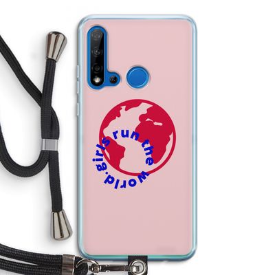 Run The World: Huawei P20 Lite (2019) Transparant Hoesje met koord