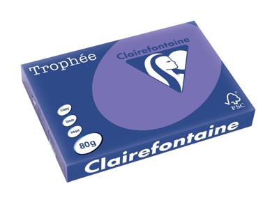 Clairefontaine Trophée Intens, gekleurd papier, A3, 80 g, 500 vel, violet