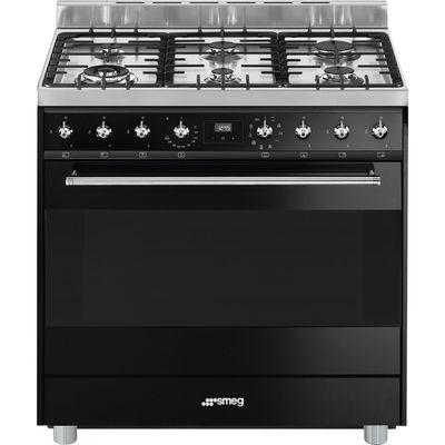 Smeg C9GMNNLK9-1 Gasfornuis Zwart Smeg C9GMNNLK9-1 Gasfornuis Zwart