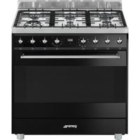 Smeg C9GMNNLK9-1 Gasfornuis Zwart - thumbnail