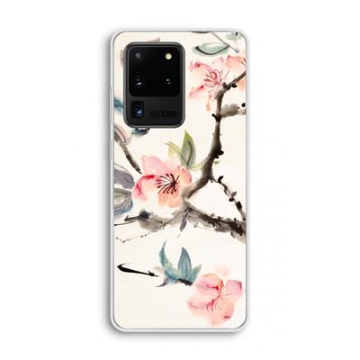 Japanse bloemen: Samsung Galaxy S20 Ultra Transparant Hoesje