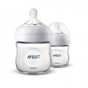 Philips Avent - Natural Babyfles - 0+ maanden - 2 x 125ml - SCF030/27 - Voor langzame toevoer