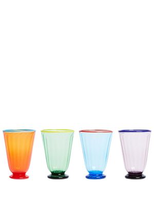 La DoubleJ lot de verres Rainbow - Bleu