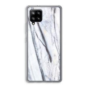 Gestreepte marmer: Samsung Galaxy A42 5G Transparant Hoesje
