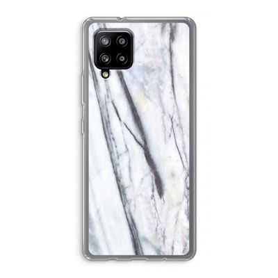 Gestreepte marmer: Samsung Galaxy A42 5G Transparant Hoesje