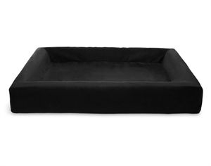 Bia bed royal fluweel hoes hondenmand zwart bia-7 120x100x15 cm