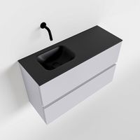 Toiletmeubel Mondiaz Ada | 80 cm | Meubelkleur Cale | Lex wastafel Urban Links | Zonder kraangat