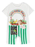 Stella McCartney Kids grenouillère en coton à imprimé graphique - Blanc - thumbnail