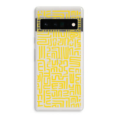 Majorelle Blue Print: Google Pixel 6 Pro Transparant Hoesje