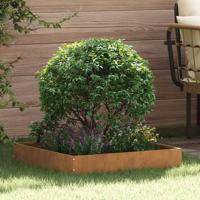 Tuinrand 6 pcs Roestig 60 x 60 x 13 cm Cortenstaal