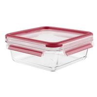 Tefal k30103 masterseal glazen vershoudbakje 0.9l rood