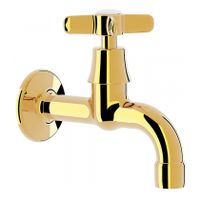 Fonteinkraan Tres Clasic 24k Goud glans | Inbouw | Koudwater kraan | Vintage | 24k Goud glans