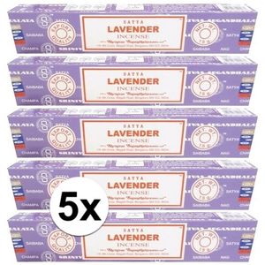 5x Nag Champa wierook Lavendel 15 gram