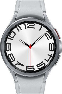 Samsung Galaxy Watch6 Classic Watch6 Classic 3,81 cm (1.5") OLED 47 mm Digitaal 480 x 480 Pixels Touchscreen Zilver Wifi GPS