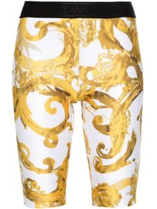 Versace Jeans Couture short de cycliste Watercolour Couture - Blanc