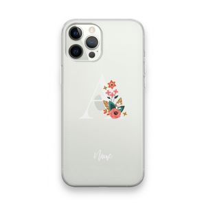Pink Bouquet: iPhone 12 Pro Max Transparant Hoesje