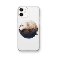 Yin Yang Wolves: iPhone 12 Transparant Hoesje Yin Yang Wolves: iPhone 12 Transparant Hoesje