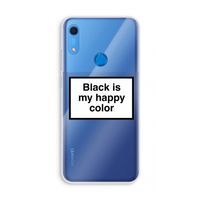 Black is my happy color: Huawei Y6s Transparant Hoesje