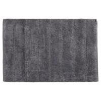 Differnz Stripes badmat 100% katoen - geschikt voor vloerverwarming - 45 x 75 cm - grijs