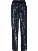 P.A.R.O.S.H. pantalon ample brodé de sequins - Bleu - thumbnail