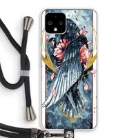 Golden Raven: Pixel 4 Transparant Hoesje met koord