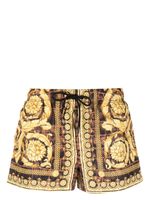 Versace short de bain à imprimé Baroccodile - Jaune