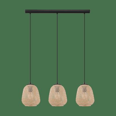 Eglo Rotan hanglampDembleby 3-lichts - 43262