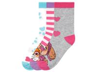 3 paar kindersokken (Paw Patrol/roze, 23-26)