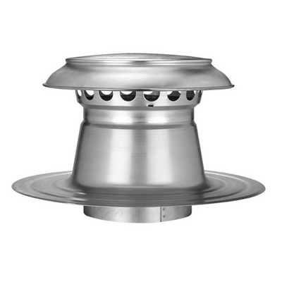 Platdak Ontluchting Dubbelwandig Met Aluminium Kap Ø 250mm