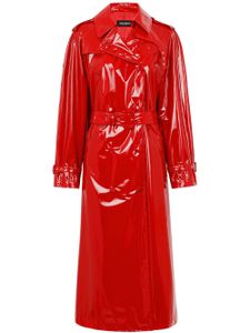 Dolce & Gabbana trench mi-long à taille ceinturée - Rouge