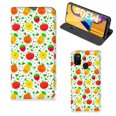 Samsung Galaxy M30s | M21 | Flip Style Cover | Fruits
