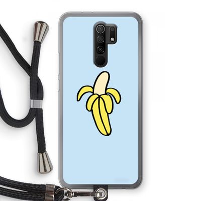 Banana: Xiaomi Redmi 9 Transparant Hoesje met koord