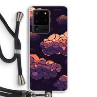 Patroon Wolken: Samsung Galaxy S20 Ultra Transparant Hoesje met koord