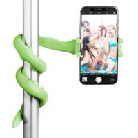 Celly selfiestick Snake 3 x 45 cm siliconen groen 3-delig - thumbnail