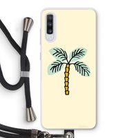 Palmboom: Samsung Galaxy A70 Transparant Hoesje met koord