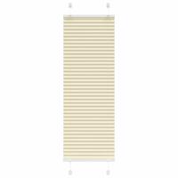 VidaXL Plissé rolgordijn 45x150 cm stofbreedte 44,4 cm polyester crème