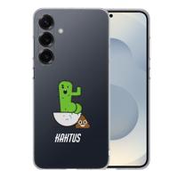 TPU Hoesje Samsung Galaxy S25 Plus - Cactus Poo Backcover TPU Hoesje Samsung Galaxy S25 Plus - Cactus Poo Backcover