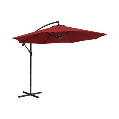 Parasol - Bordeaux - rond - Ø 300 cm - kantelbaar
