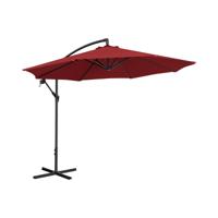 Parasol - Bordeaux - rond - Ø 300 cm - kantelbaar