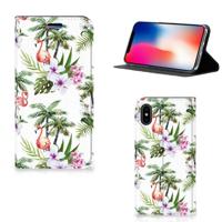 Apple iPhone X | Xs | Hoesje maken | Flamingo Palms